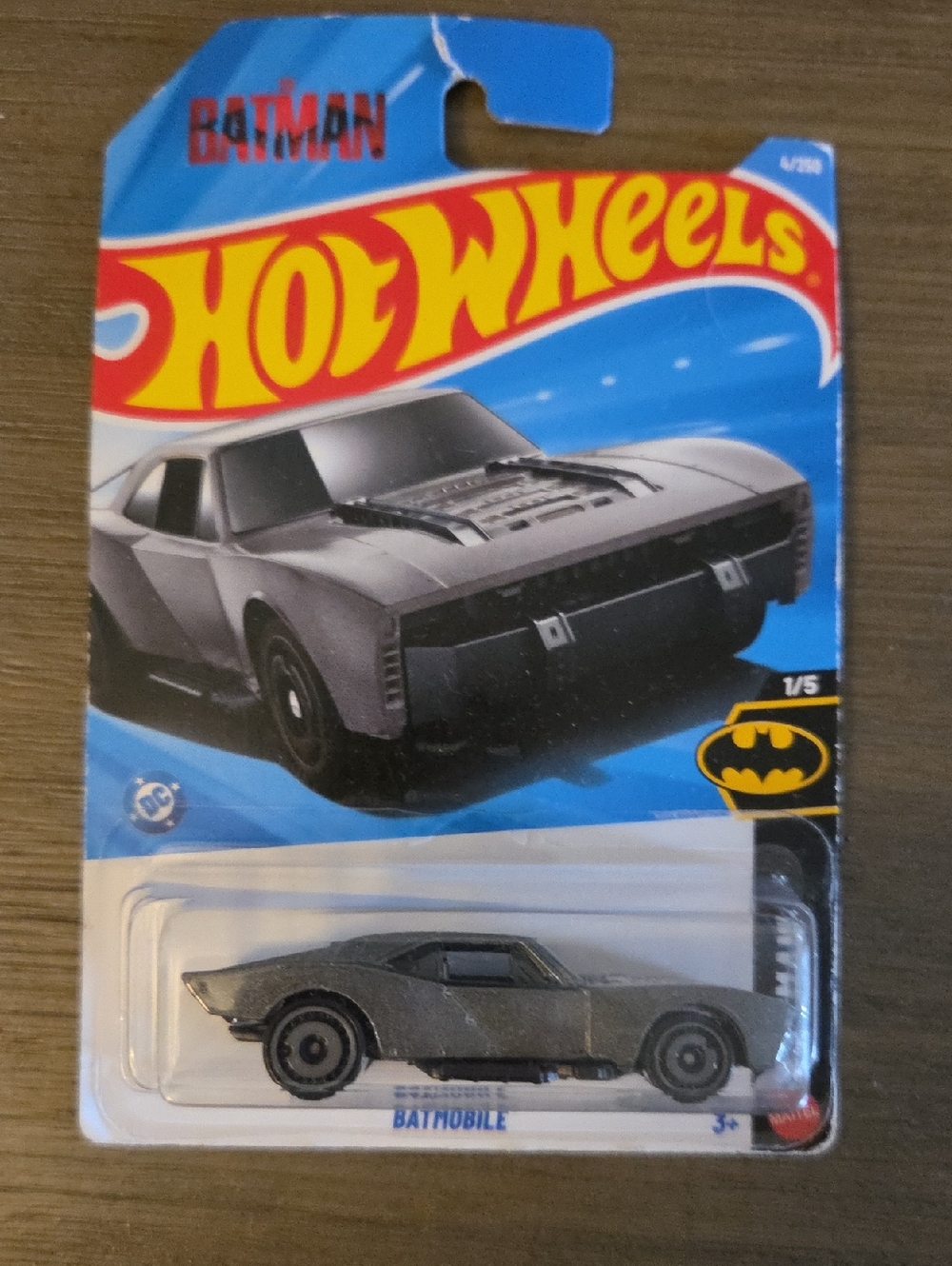 Hot Wheels Batmobile Toy Car - Gray